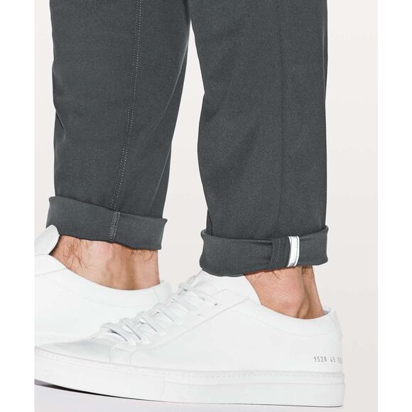 Lululemon Commission Pant Slim Warpstreme 34" Obsidian Gray Size 32 - Picture 8 of 9